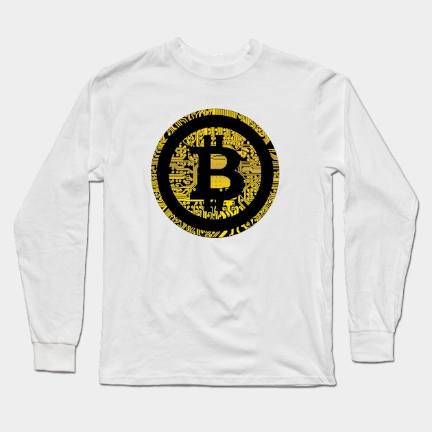 Bitcoin Long Sleeve T-Shirt by patricks_workout